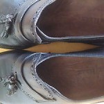 Cole Haan Wing Tip Tassel Square Toe Oxford Mens Shoes brown 11. C10220 NEW $398