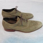 Men’s Cole Haan Nike Air Colton Grey Suede Leather  13 M Wingtip Oxfords Casual