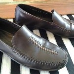 COLE HAAN 9B LEATHER BROWN HIGH QUALITY MENS LOAFERS NARROW SHOES
