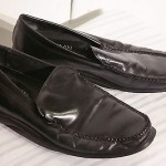 COLE HAAN NIKE AIR MEN’S BLACK LEATHER SLIP ON LOAFERS SIZE 8.5M