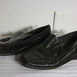 COLE HAAN NIKE AIR MEN’S BLACK LEATHER SLIP ON LOAFERS SIZE 8.5M