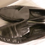 COLE HAAN NIKE AIR MEN’S BLACK LEATHER SLIP ON LOAFERS SIZE 8.5M