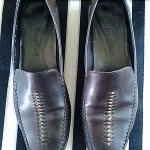 COLE HAAN 9B LEATHER BROWN HIGH QUALITY MENS LOAFERS NARROW SHOES