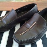 COLE HAAN 9B LEATHER BROWN HIGH QUALITY MENS LOAFERS NARROW SHOES