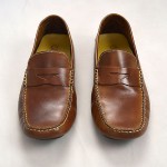 Burnt Caramel Brown Leather COLE HAAN  Casual Moccasin Driving Penny Loafers 9 M