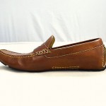 Burnt Caramel Brown Leather COLE HAAN  Casual Moccasin Driving Penny Loafers 9 M