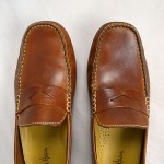 Burnt Caramel Brown Leather COLE HAAN  Casual Moccasin Driving Penny Loafers 9 M