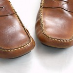 Burnt Caramel Brown Leather COLE HAAN  Casual Moccasin Driving Penny Loafers 9 M