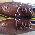 Cole Haan mens Lunarlon 8.5 brown and yellow