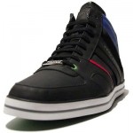 $245 Hugo Boss GREEN Black Fashion Sneakers 11 44 Mens Boots Trainers 10.5 44.5
