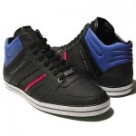 $245 Hugo Boss GREEN Black Fashion Sneakers 11 44 Mens Boots Trainers 10.5 44.5