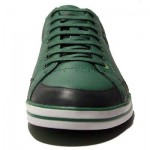 $225 Hugo Boss GREEN APACHE Leather Fashion Sneakers 11 44 Mens Kicks 10.5 44.5