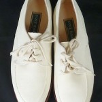 COLE HAAN Oxford TERRILL Shoes WHITE/Creme Suede NUBUCK Lace Up USA 8.5 B New