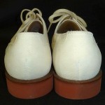 COLE HAAN Oxford TERRILL Shoes WHITE/Creme Suede NUBUCK Lace Up USA 8.5 B New