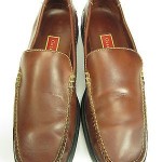 COLE HAAN NIKE AIR BROWN LEATHER SLIP ON LOAFERS MEN’S SHOE SIZE 11 M
