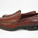COLE HAAN NIKE AIR BROWN LEATHER SLIP ON LOAFERS MEN’S SHOE SIZE 11 M