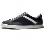 $225 Hugo Boss GREEN APACHE III Navy Blue Fashion Sneakers 10 43 Mens Kicks 9 .5