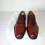 Cole Haan Men’s Leather Air Clifden Oxfords Saddle Shoes (Dark Brown 10.5 M)