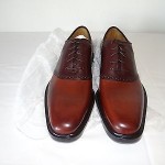 Cole Haan Men’s Leather Air Clifden Oxfords Saddle Shoes (Dark Brown 10.5 M)