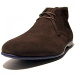 $295 Hugo Boss ITALY Brown Ankle Chukka Mens Boots 11 44 Casual Suede 10.5 43.5