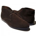 $295 Hugo Boss ITALY Brown Ankle Chukka Mens Boots 11 44 Casual Suede 10.5 43.5