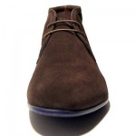 $295 Hugo Boss ITALY Brown Ankle Chukka Mens Boots 11 44 Casual Suede 10.5 43.5
