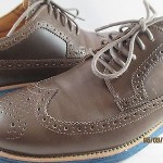 Men’s Cole Haan LunarGrand Long Wingtip Oxford Dark Grey Leather Shoes C12091
