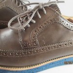 Men’s Cole Haan LunarGrand Long Wingtip Oxford Dark Grey Leather Shoes C12091