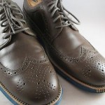 Men’s Cole Haan LunarGrand Long Wingtip Oxford Dark Grey Leather Shoes C12091