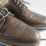 Men’s Cole Haan LunarGrand Long Wingtip Oxford Dark Grey Leather Shoes C12091
