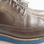 Men’s Cole Haan LunarGrand Long Wingtip Oxford Dark Grey Leather Shoes C12091