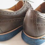 Men’s Cole Haan LunarGrand Long Wingtip Oxford Dark Grey Leather Shoes C12091