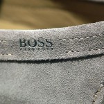 $245 HUGO BOSS Grey Drivers Loafers Shoes 11 44 Mens Casual Moccasins 11.5 44.5