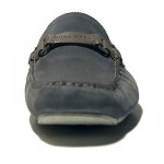 $245 HUGO BOSS Grey Drivers Loafers Shoes 11 44 Mens Casual Moccasins 11.5 44.5