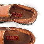 Cole Haan Leather Loafers Men Size 11 Country Brown Nike Air Sole Slip On Shoes