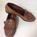Cole Haan Country Brown Kiltie Tassel Leather Slip On Loafers SZ 8.5 D
