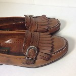 Cole Haan Country Brown Kiltie Tassel Leather Slip On Loafers SZ 8.5 D