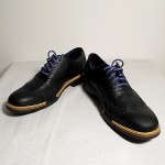 Men’s – COLE HAAN – Oxford Wingtip Shoes – Sz 9M – Black Casual or Dress EUC