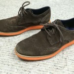 Cole Haan Lunargrand Wingtip size 10 brown suede orange lunar, nike, C11097