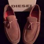 Diesel Grahl Men’s Ermine Leather Boat Shoes EUR 45 US Size 12 New! Amazing