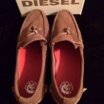 Diesel Grahl Men’s Ermine Leather Boat Shoes EUR 45 US Size 12 New! Amazing