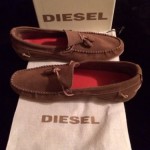 Diesel Grahl Men’s Ermine Leather Boat Shoes EUR 45 US Size 12 New! Amazing