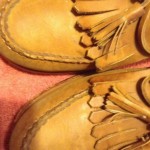 men’s COLE HAAN COUNTRYmen’s Size 11 brown leather kiltie tassel loafers