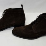 Hugo Boss 50228313 Men’s Fashion Ankle Boots Clelior Dark Brown Suede E/536