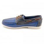 Cole Haan Fire Island Boat Mens Size 9 Blue Wide Leather Boat Shoes