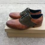 COLE HAAN Carter Saddle Fashion Oxfords Casual Dress Shoes 10 M Leather Suede