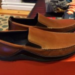 NEW-Mens COLE HAAN Leather Slip-On Driving Shoes/Loafers Nike Air -Brown – 12