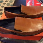 NEW-Mens COLE HAAN Leather Slip-On Driving Shoes/Loafers Nike Air -Brown – 12