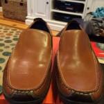 NEW-Mens COLE HAAN Leather Slip-On Driving Shoes/Loafers Nike Air -Brown – 12
