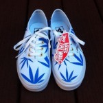 Marijuana Leaf custom Vans SZ 6.5 MENS/8 WOMENS
